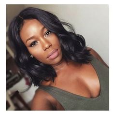 The Cut Life @thecutlife Instagram photos | Websta More Shoulder Length Wavy Hair, Cheap Wig, Sew In Hairstyles, Wigs Short, Straight Hair Extensions, African American Wigs, Short Human Hair Wigs, Pelo Afro, Razor Blade