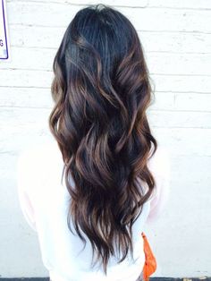 40+ Gorgeous Balayage on Black Hair Ideas Trending in 2022 3 Platted Hair, Balayage Hair Dark Black, Ombre Hair Color For Brunettes, Mermaid Waves, Tousled Hair, Balayage Hair Dark, Fall Hair Color For Brunettes