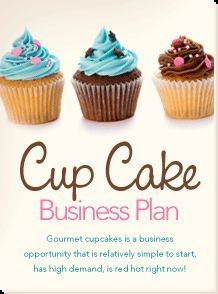 an advertisement for a cupcake business plan