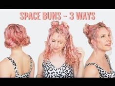 Space buns tutorial in curly hairQuickeasy hairstyles hairstyle haircut haircolor Space Buns Tutorial, Buns Tutorial, Space Buns Hair, Tiny Hair Clip, Hairstyle Youtube, Easy Hairstyles Quick, Easy Hairstyles For School