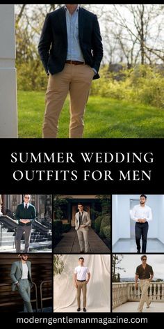 Explore stylish summer wedding outfit ideas for men. Discover a variety of trendy and dapper ensembles perfect for attending weddings during the summer season. Whether you prefer a classic and formal look or a more casual and relaxed style, these outfit ideas will inspire your wedding attire choices. Elevate your fashion game and make a statement at summer weddings with these stylish outfits. #MensFashion #SummerWeddingOutfits #DapperLooks Summer Wedding Outfits For Men, Casual Summer Wedding Outfit, Summer Wedding Men, Wedding Outfits For Men, Summer Casual Wedding, Wedding Outfit Ideas, Mens Casual Wedding Attire, Casual Wedding Attire, Summer Wedding Outfit