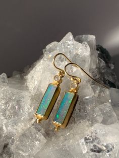 Diamond, Opal, 22k Gold Earrings 22k Gold Earrings, London Blue Topaz Earrings, Tanzanite Earrings, Tourmaline Earrings, Blue Topaz Earrings, Crystal Opal, Topaz Earrings, Opal Earrings, Opal Crystal