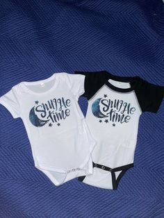 Baby onesies with saying - "Snuggle Time". The font is a Galaxy style, and there are multiple sizes available! Family Matching Onesie With Graphic Print For Playtime, Family Matching Onesie For Gender Reveal With Letter Print, Gender Reveal Onesie With Letter Print, Unisex Cute Onesie With Letter Print, Unisex Onesie With Letter Print, Unisex Letter Print Onesie, Cute Pre-shrunk Onesie, Cute Unisex Pre-shrunk Onesie, Galaxy Style