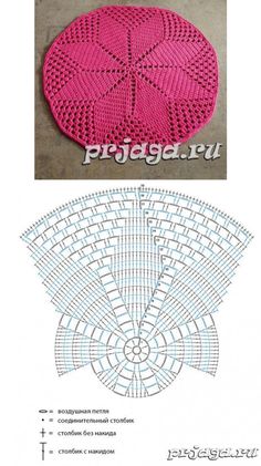 an image of a pink doily with the words,'crochet project '