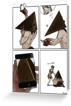 a comic strip with an image of a person holding a cell phone in their hand