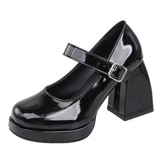 SPECIFICATIONSBrand Name: LucyeverOrigin: Mainland ChinaUpper Material: PUToe Shape: round toeWith Platforms: YesPlatform Height: 0-3cmHeel Height: High (5cm-8cm)Heel Type: Square heelPump Type: Mary JanesStyle: FashionFashion Element: BuckleSeason: Spring/AutumnOutsole Material: Rubberis_handmade: YesPattern Type: SolidInsole Material: PUOccasion: Office & CareerModel Number: L3276Gender: WOMENFit: Fits true to size, take your normal sizeLining Material: NONEClosure Type: Buckle StrapItem Type: Faux Leather Mary Jane Heels With Ankle Strap, Mary Jane Heels With Chunky Platform And Round Toe, Retro Black Platform Heels, Retro Ankle-high Platform Heels, Faux Leather Closed Toe Mary Jane Heels, Faux Leather Mary Jane Closed Toe Heels, Retro Platform Heels With Round Toe, Retro Round Toe Platform Heels, Retro Ankle-high Party Heels