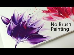 an image of a painting on the side of a wall with words saying no brush painting