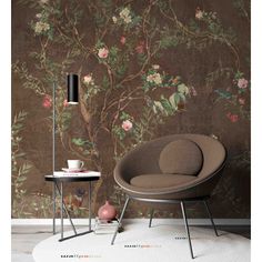 Check the size you ordered, if you order more than one, the pattern will not be repeated. Prepasted PVC-free, non-woven wallpaper. High washability, UV ray resistant. Quick, easy, and clean. Easy removable. No additional adhesive is required, just tap water. Paper weight 200 gr/m2. Size: 5.58' H x 8.5' W | Winston Porter Coree Smooth Wall Mural Vinyl in Brown | 102 W in | Wayfair | Home Decor Peacock Wallpaper, Art Chinois, Chinoiserie Wall, Bedroom Murals, Background Floral, Chinoiserie Wallpaper, Brown Background, Smooth Walls, Wallpaper Living Room