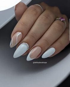 Fake Nails Designs, Squoval Nails, Casual Nails, Glow Nails, Cute Gel Nails, Nails Desing, Bridal Nails, Minimalist Nails, Pretty Acrylic Nails