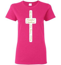 The Cross Ladies Tshirt Ladies Tshirt, Ladies T Shirt, The Cross, Shirt Designs, Custom Design, T Shirts For Women, Women's Top, Red, T Shirt