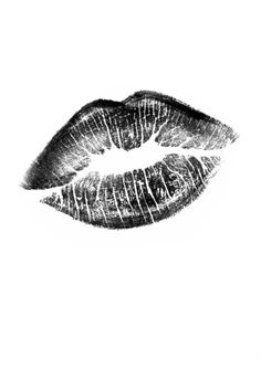 a black and white photo of a woman's lips with the word love written on it