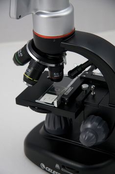 the microscope is set up to look at something in it's own hand - held view