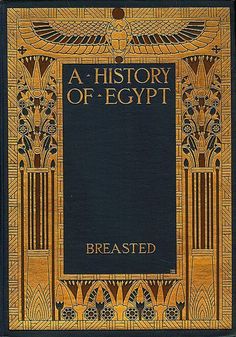 a book with an egyptian design on it's cover and the title, a history of egypt