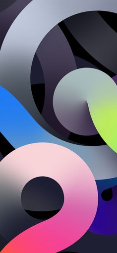 an abstract background with multiple colored circles