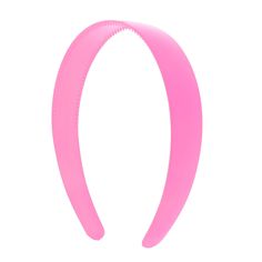 PRICES MAY VARY. Great for kids or women Durable Plastic Construction Looks great in your hair! 1 inch wide with Teeth Motique Accessories 1 Inch wide hard plastic headband with teeth. Look great in this pretty head band, available in lots of colors! Pink Hairband, Pink Head, Pink Headband, Accessories Pink, Hard Headbands, Leather Headbands, Plastic Headband, Color Magenta, Pink Headbands