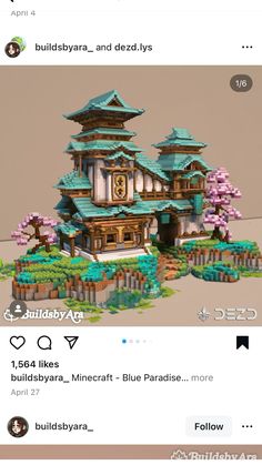 an image of a building made out of legos on the app store's facebook page