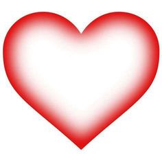 a red heart on a white background