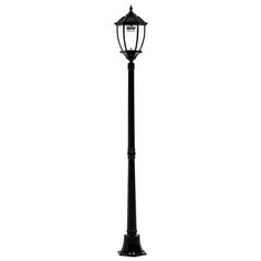 a black lamp post on a white background