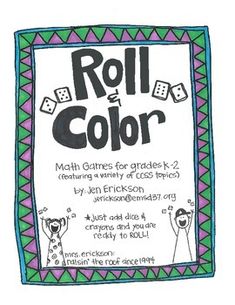 a poster with the words roll and color on it