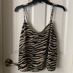 Looks Brand New, Lined Adorable Animal Print Out Tank Shirt. Maybe Worn Once. Chic Summer Tops With Zebra Print, Zebra Print Summer Vacation Top, Summer Vacation Zebra Print Top, Trendy Zebra Print Summer Top, Chic Tiger Print Tops For Spring, Casual Zebra Print Tops For Spring, Casual Summer Blouse With Zebra Print, Casual Tiger Print Tops, Casual Tiger Print Tops For Spring