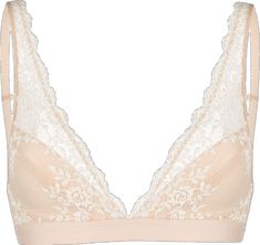 Elegant Triangle Top Bra With Delicate Straps, Beige Lace Bra With Lace Closure, Low-cut Lace Trim Bra, Beige Lace Bra Comfortable, Feminine Nursing Bra With Lace Closure, Feminine Lace Nursing Bra With Lace Closure, Elegant Lace Nursing Bra With Lace Trim, Feminine V-neck Bra, Feminine Beige Lace Trim Bra