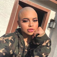 Like what you see?  Follow me: qwertz21 Love what you see? Follow my ig: asiam_ Black Bald Women Style, Bald Beauty, Shave Hair, Finger Wave Hair, Wedge Hairstyles, Beehive Hair, Shave Her Head, Bouffant Hair