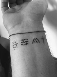 a person with a tattoo on their wrist