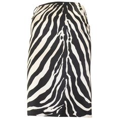 The front is silk with a zebra print and the back cotton jean. There are two back pockets outlined in red stitching. The back also has a middle slit. Jean Skirt Black, Midi Skirt Outfit, Azzedine Alaia, Vintage Skirts, Printed Jeans, Jeans Rock, Animal Planet, Ladies Dress Design, Jean Skirt