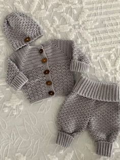 Hand Crochet Merino Wool Baby Sweater/Pants/Hat Set,Baby Gift Set,Gray,Size 0-3 Months Baby Clothes Crochet, Crochet Patterns For Babies, Crochet Baby Shoes Tutorial, Crochet Baby Clothes Boy, Woman Costumes, Announcement Photos, Baby Announcement Photos, Crochet Baby Boy, Crochet Wool