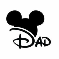 the logo for disney's dad