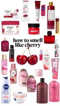 #cherry Perfumes That Smell Like Cherry, Kay Ali Burning Cherry Perfume, Cherry Hair Products, How To Smell Like Cherry Almond, Cherry Baby Perfume, Kayali Cherry Perfume, Cherry Perfume Fragrance, Cherry Scent Aesthetic, Cherry Shower Routine