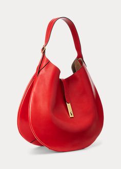 Polo ID Calfskin Shoulder Bag Large Shoulder Bags, Handbag Accessories, Calf Skin, Fashion Bags, Classic Style, Ralph Lauren, Gift Ideas, Women Accessories, Shoulder Bag