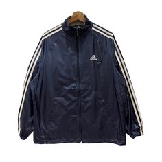 PLEASE ASK ANY QUESTION BEFORE BUYING  THIS IS USED CLOTHING PLEASE DON'T EXPECTED IT TO BE LIKE NEW OR IN PRISTINE  CONDITIONS!!  Vintage ADIDAS Clima 365 Waterproof Zipper Jacket  Tag Adidas Material Nylon  Size on tag M Measures About (Approximately)  -Armpit to Ampit : 23.5 inch  -Length (back collar down) : 28 inch -Shoulders : 18 inch  -Sleeve Length : 25 inch Condition : used good condition  9/10 **No Tears, No Stains And No Holes** PLEASE READ THE DESCRIPTION AND POLICY BEFORE BUYING ACC Sporty Nylon Outerwear With Three Stripes, Sporty Nylon Outerwear With Stripes, Nylon Track Jacket With Three Stripes For Sports, Athleisure Windproof Track Jacket For Sports, Winter Nylon Track Jacket With Three Stripes, Winter Training Outerwear With Three Stripes, Sports Nylon Outerwear With Three Stripes Branding, Casual Adidas Logo Outerwear For Training, Sporty Windproof Track Jacket For Sports