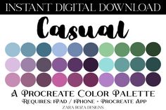 the instant digital color palette is available for use on any phone, tablet or laptop