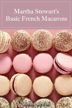 the cover of martha stewart's basic french macarons