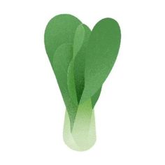 a green heart shaped object on a white background