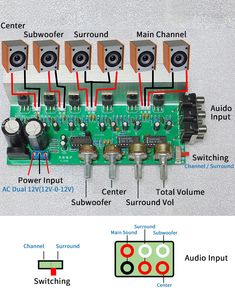 an electronic device with many components labeled in the following diagram, including two microphones and four