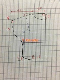 an image of a shirt pattern with the measurements for it and how to measure it