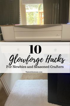 10 glowforge hacks. popular hacks that will save glowforge users time, money and headache. Are you just getting started on your Glowforge journey and not sure what to do? I have 10 hacks that every glowforge newbie should know and some tips that the seasoned crafter would love. #glowforge #glowforgepro #glowforgeplus #glowforgebasic #laser #diy #cricut Diy Craft Hacks, Glow Projects, Glow Crafts, Fabric Shops, Laser Cut Wood Crafts, Laser Engraved Ideas, Laser Engraving Machine