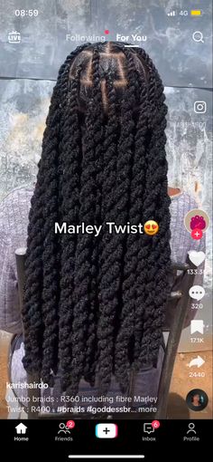 Twisted Up Springy Afro Twist, Box Braids Hairstyle, Springy Afro Twist, Short Haircut Tutorial, Marley Twist Hairstyles, Afro Twist, Haircut Tutorial, Goddess Braids Hairstyles