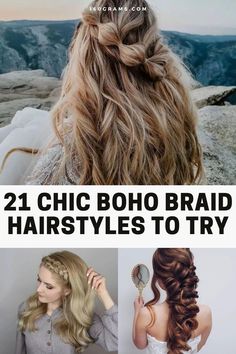 Save this pin for the most trendy and versatile boho braids for any occasion! From casual to elegant, these braided styles are a must-try. Discover the perfect braid to elevate your look today! #BohoBraids #HairInspo #FashionBlog Simple Hair Braids, Big Braided Hairstyles, Cascade Braid, Braided Space Buns, Braided Ponytails, Boho Braided Hairstyles, Boho Braid, Braided Headband Hairstyle, Plait Braid