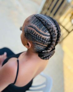 Latest Cornrow Styles, Quick Cornrow Hairstyles, Hair For Saree, Cornrow Hairstyles For Kids, Cornrow Hairstyle, Cornrow Styles, Hairstyle Ideas Easy, Braided Hairstyles For Black Women Cornrows, Protective Hairstyles For Natural Hair