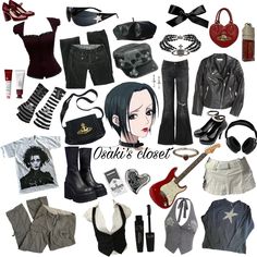 Nana Core Outfit, Nana And Hachi Outfits, Nana Osaki Outfit Inspired Fashion, Nana Style Outfits, Nana Osaki Inspired Outfits, Nana Style Fashion, Nana Osaki Fashion, Nana Aesthetic Outfit, Nana Wardrobe