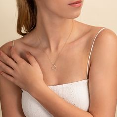 ✥ Surprise her with our Round Cut Diamond Heart Necklace. This stunning piece features a heart-shaped pendant adorned with sparkling round cut diamonds, symbolizing love and elegance. Perfect for any occasion, from daily wear to special events, this necklace adds a touch of romance and sophistication to her look. Crafted from premium materials for lasting beauty and durability, it makes an ideal gift for her, expressing timeless love and affection.✦ Stone Details:✧ Stone Type: Moissanite✧ Stone Heart Diamond Necklace, Classic Glam, Diamond Heart Necklace, Daily Wear Jewellery, Interlocking Hearts, Necklace For Her, Heart Necklace Diamond, Handmade Fine Jewelry, Heart Diamond