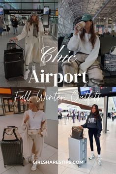 Elevate your travel game this fall and winter with our collection of 30+ airport outfit ideas! Designed for long flights, these simple yet stylish looks feature comfy leggings, jeans, and athletic sneakers that exude an effortlessly chic vibe. Perfect for business travel or holiday getaways to places like New York or Europe—stay cozy during Thanksgiving or Christmas without sacrificing elegance. Look cute and rich even in cold weather with these trendy ensembles! Airport Outfit Comfy Long Flight, Long Flight Travel Outfit, Chic Outfits Black Women, Winter Airport Outfit, Trendy Airport Outfits, Tomboy Chic Outfits, Elegant Chic Outfits, Long Flight Outfit, Winter Airport