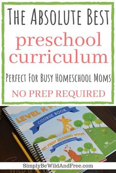 the absolute best preschool book for busy homeschool moms, no prep required