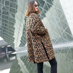 women brown Leopard coat casual v neck pockets Winter coat Elegant side open coats

This dress is made of cotton or linen fabric, soft and breathy. 

Flattering cut. Makes you look slimmer and matches easlily.
 
Materials used: wool

Measurement:One size fits all for this item. Please make sure your size doesn't exceed this size: BUST-148cm   
   
length 87cm / 33.93"
Sleeve length 68cm / 26.52"
Armhole 40cm / 15.6"
Cuff 26cm / 10.14"
bust 148cm / 57.72"
Waist 154cm / 60.06"



We ship worldwide Winter Coat Elegant, Coat Elegant, Open Coat, Girl Ootd, Leopard Coat, Brown Leopard, Casual Coat, Bad Girl, Winter Coat