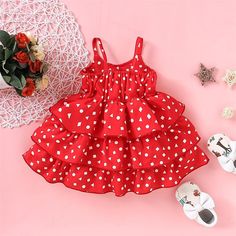 Product Title: Girls Pattern Geometric Princess Layered Suspender Dress Girl Dresses Keyword Tag: Cheap Rompers Baby*Soft Feeling & Cozy Comfortable*Package Package Included:1Dress*Fabric & Fabric: 100%Polyester*Available for Machine Wash as well as TumbleDry*imported Baby Dresses, Suspender Dress, Wholesale Dress, Dress Girl, Trendy Baby, Girl Pattern, Baby Soft, Girl Dresses