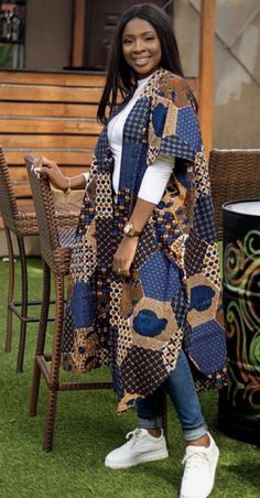 Ankara 3/4 Gown, New Kitenge Fashion 2023, Kimono Fashion Ankara, Modern African Fashion Dresses, Chitenge Outfits, African Kimono, African Print Kimono, Ankara Kimono, Kitenge Fashion