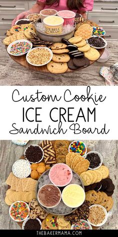 Ice Cream Sandwich Board, Ice Cream Sandwich Bar Ideas, Ice Cream Bar Party Ideas For Kids, Ice Cream Sandwich Party, Ice Cream Graduation Party Ideas, Ice Cream Picnic, How To Keep Ice Cream Cold At A Party